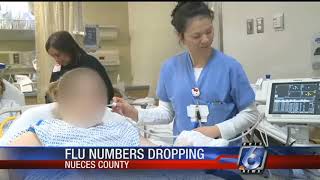 Latest flu reports shows Nueces County is out of the double digits