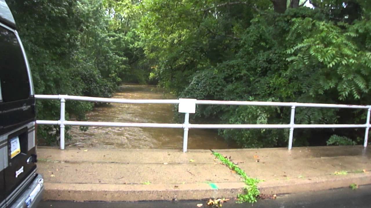 East Mill Rd. in Flourtown PA after the Flood 8.21.2011 YouTube