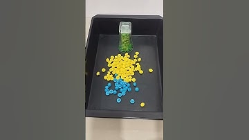 Buttons Drop From Glasses. #shorts #asmr #button #satisfying #oddlysatisfying #pearls #beads