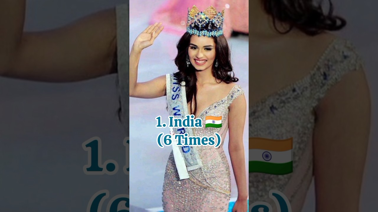 top 10 countries with most miss world winners