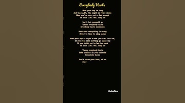 Thumbnail of "Everybody Hurts" R.E.M (Lyrics)