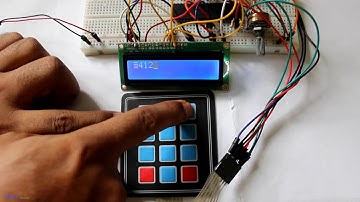 4x3 keypad interfacing with microcontroller