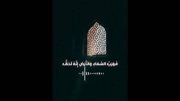 قرآن كريم بصوت الشيخ احمد العجمي - حالات واتس اب دينية - تلاوه تريح القلب 🕊🖤