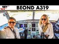 Be0nd airbus a319 cockpit maldives to dubai  munich