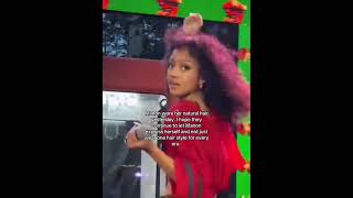 Manon With Her Natural Hair .