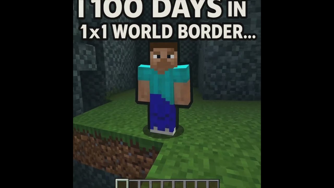 I Survived 100 Days In A 1 World Border AI HATERS WILL GO NUTS ABOUT IT 