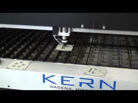 Kern Lasers Powder Coated Steel Laser Cut - YouTube