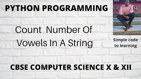 1: Python Program to Count the Number of Vowels in a String (Hindi)