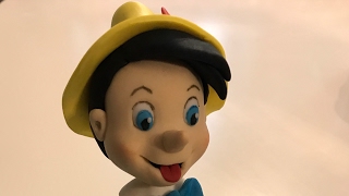 sculpting Disney Pinocchio clay figure