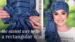 How to Tie a Rectangle Headscarf