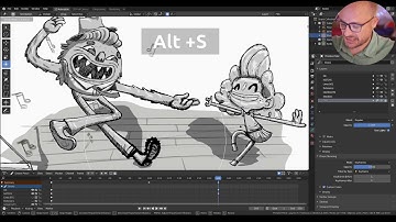 #010 Edit Mode Useful shortcuts - Blender Grease Pencil RANDOM tips & tricks -