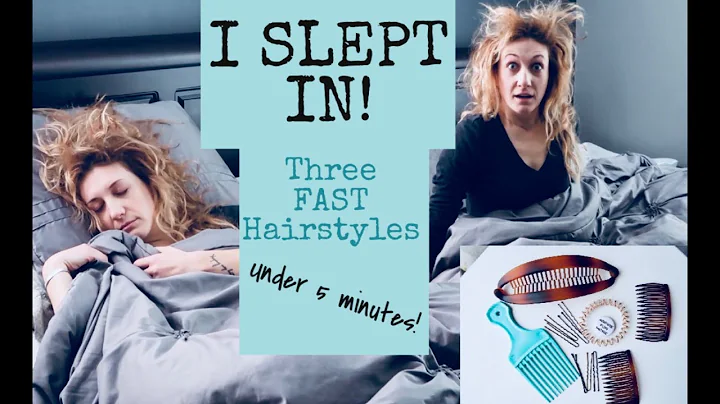 I SLEPT IN! | 3 FAST Hairstyles | 5 minutes or less!