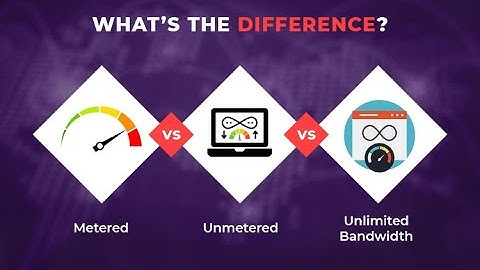 What is metered and unmetered connection?