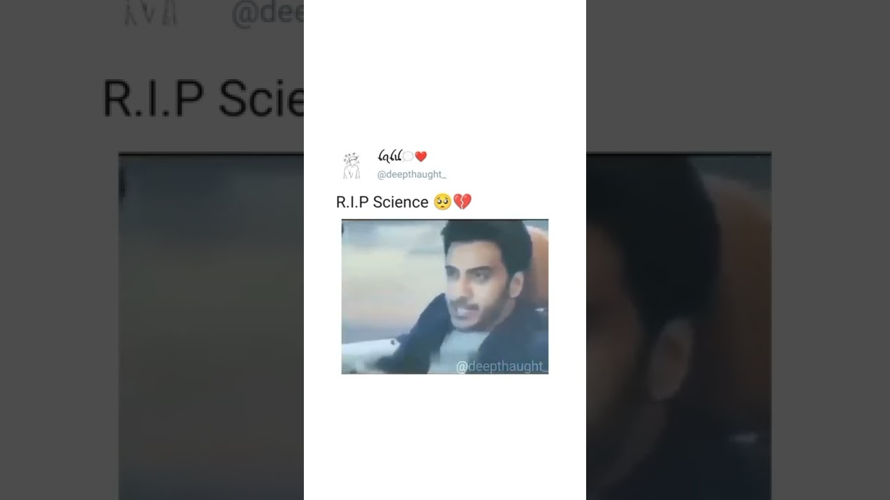 RIP SCIENCE 😭😭