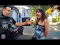 Gen Z Girl Harasses Mom Then Attacks Police Faces Instant Karma | Karens Getting Arrested By Police