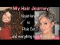 My hair journey  waist length to a pixie cutand lots of styles in between