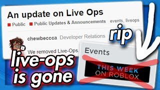 Roblox Removed Live Ops Events Return Youtube - liveops roblox