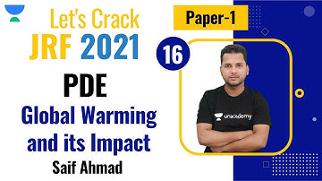 10:00 AM - JRF 2021| PDE by Saif Ahmad | Global Warming and its Impact