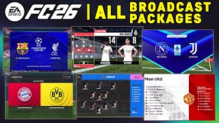 EA SPORTS FC 26 | ALL 20 BROADCAST PACKAGES - MANY NEW ✅