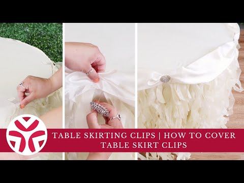 Table Skirting Clips | How to Cover Table Skirt Clips