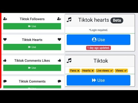 New Update? Tiktok Heart Unlimited❤️ fbsub viptools New website TikTok video Viral kro