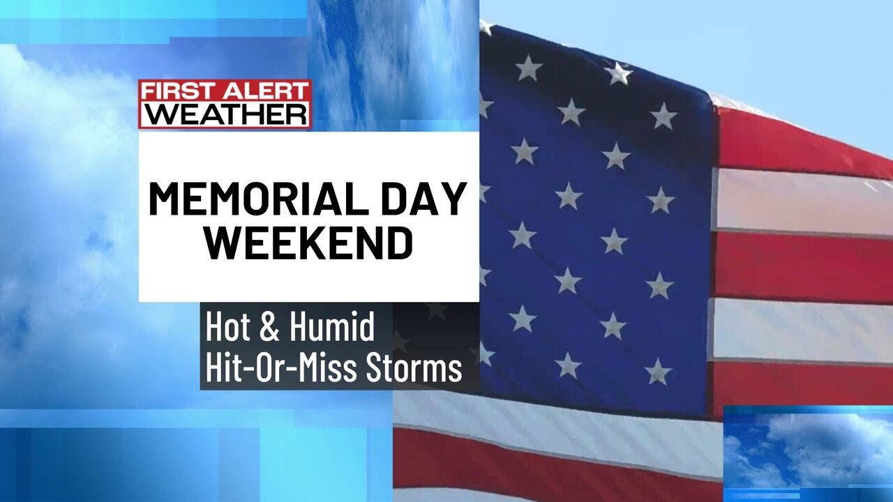 Memorial Day Weekend Forecast: Hot, humid, scattered storms - YouTube