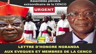 La Lettre d’Honoré Ngbanda aux Evêques et Membres de la CENCO en RDC