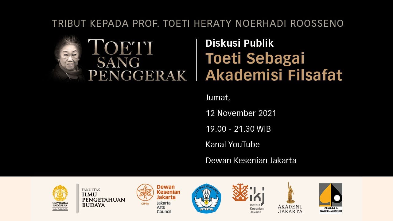 TOETI, Sang Penggerak 1: Toeti sebagai Akademisi Filsafat