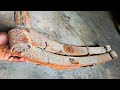 Knife Making - Making A  Very Sharp Knife From Rusted Leaf Spring / Knife Making Tutorial