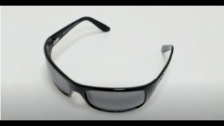 Maui Jim Sunglasses Model- MJ202-02 Color-Gloss Black/Neutral Grey Polarized Lenses