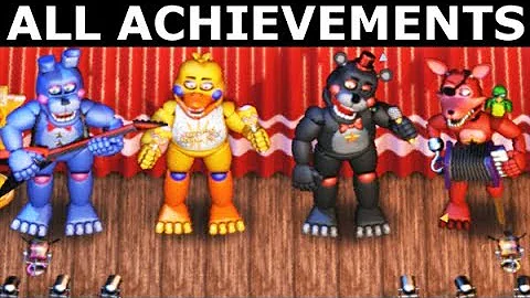 FNAF 6 - How To Get All The Band Achievements (Freddy Fazbear's Pizzeria Simulator)