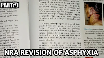 NRA chapter#13 part 1/2  || Revision of  asphyxia #forensicmedicine