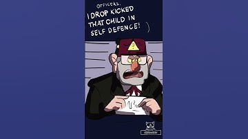 Drawing Gravity Falls characters possessed by Bill Cipher