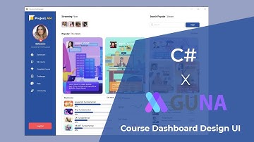Course Dashboard Design UI With C# - Winform Gunaframework | Bunifu