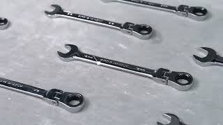 WORKPRO 22pcs Ratcheting Wrench Set Flex-Head Ratchet Combination
