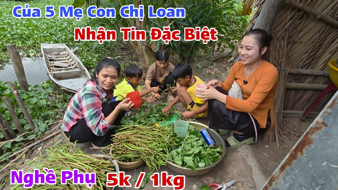 TIN VUI RẤT LỚN DÀNH CHO CHỊ LOAN MỘT MÌNH NUÔI 4 CON NHỎ TRONG CĂN NHÀ SẮP SẬP I Trang Miền Tây 
