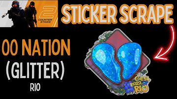 Counter Strike 2 - CS2 - Sticker Scrape 00 Nation (Glitter) | Rio 2022