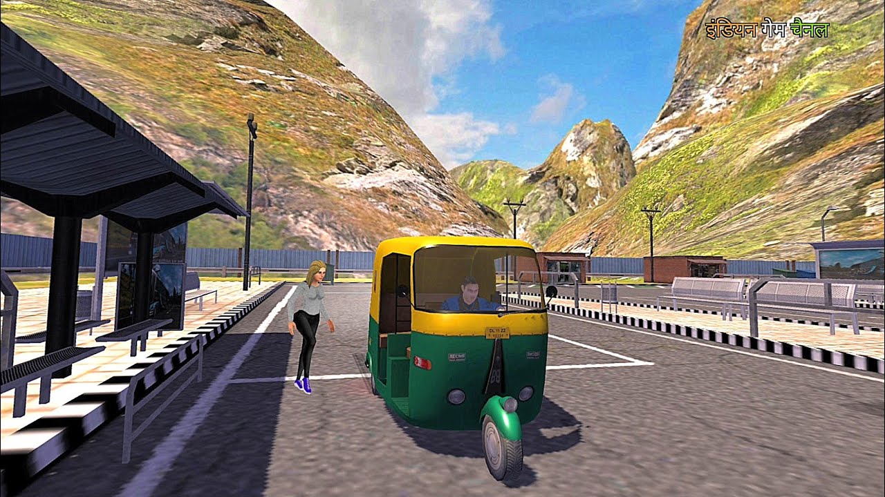 Offroad tuk tuk driving 2021 | rickshaw driving game | गाड़ी वाला गेम | अच्छा गेम | Gameplay#1