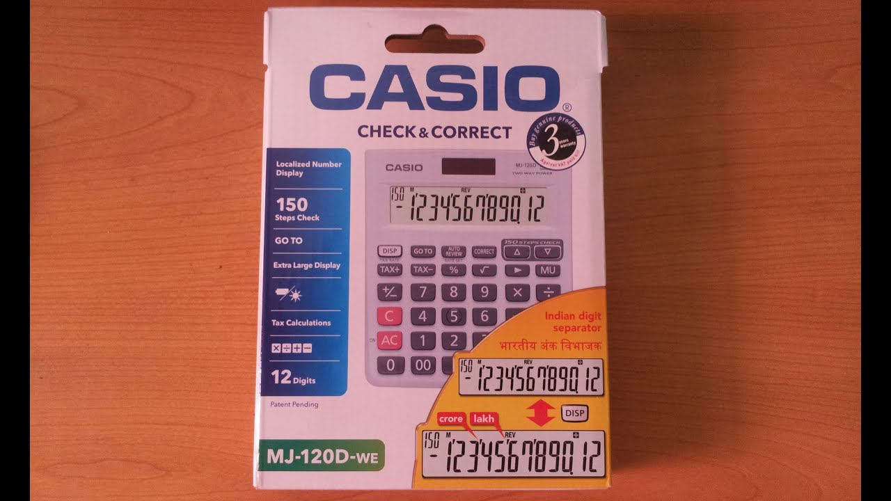 casio mj 120d gst