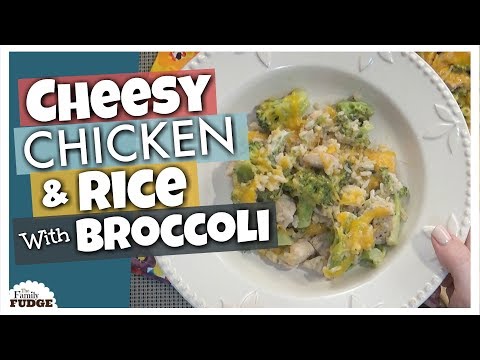 SKILLET CHEESY CHICKEN, RICE & BROCCOLI || Easy Chicken Recipe || The Family Fudge