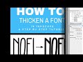 How to Thicken a Font In Inkscape