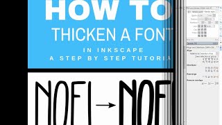How to Thicken a Font In Inkscape