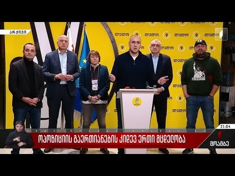 ოპოზიციის გაერთიანების კიდევ ერთი მცდელობა