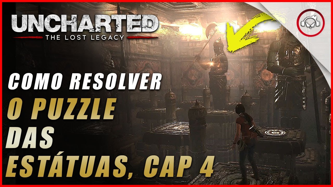 Miniatura do vídeo Uncharted The Lost Legacy Ps5/Ps4/Pc, Como resolver o puzzle das estátuas no cap 4 | Super dica