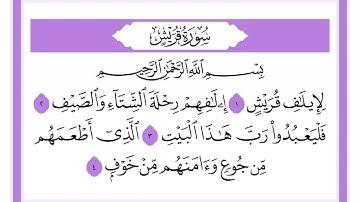 106 سورة قريش الشيخ محمد صديق المنشاوي رحمه الله