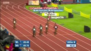 Women 400m Stockholm 2014