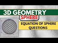 3D Geometry Questions | 3D Geometry | Sphere | Bsc ,Engineering |
