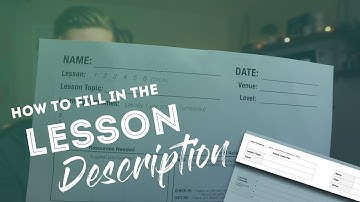 How to fill in the Lesson Description - Using Templates for ESL Lesson Planning (Part 3)