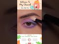 Purple eye makeup tutorial 