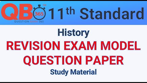 TN | 11th Standard History Revision Model Question Paper 2020 With Answer Key